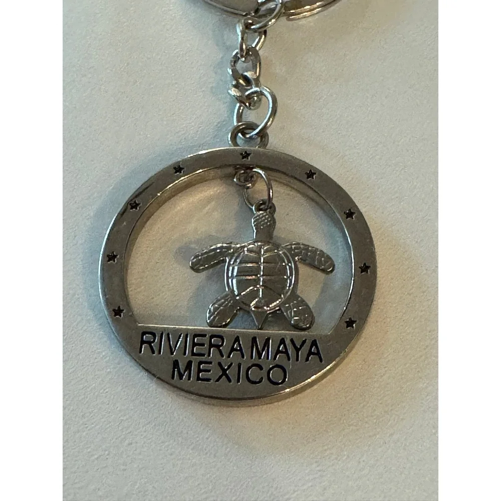 Riviera Maya Mexico‎ Turtle Keychain Souvenir Metal Charm